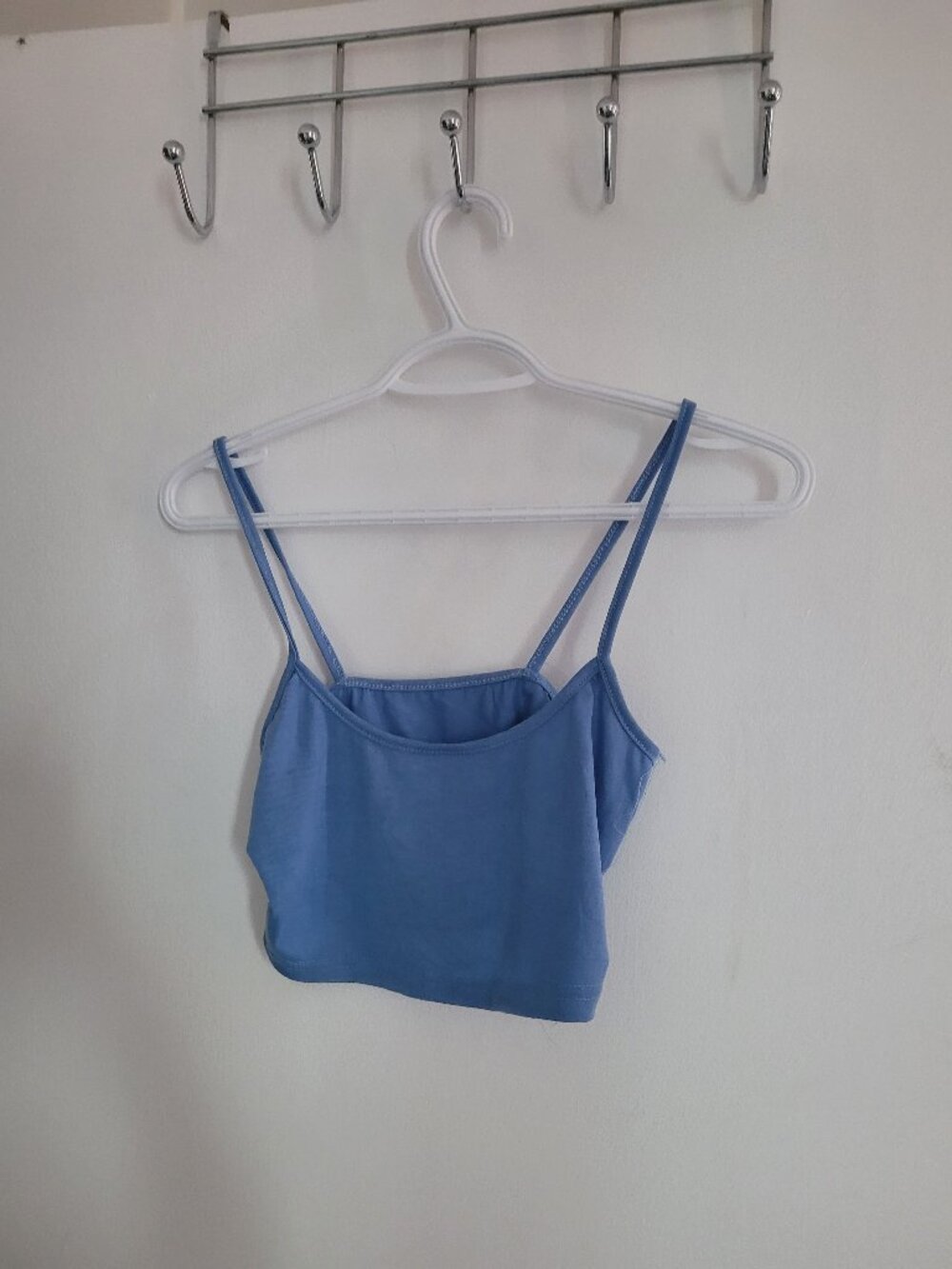 Blue crop top